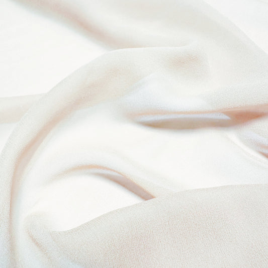 IVORY SILK GEORGETTE