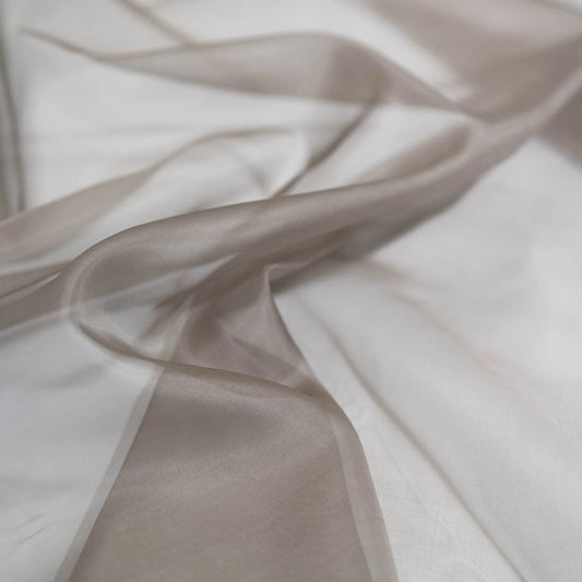 TAUPE SILK ORGANZA