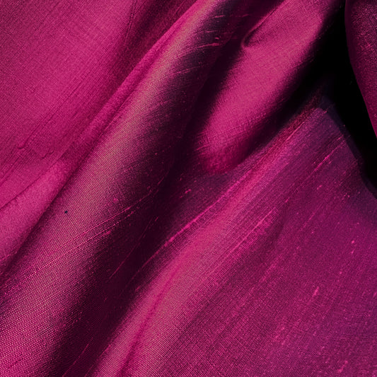 FUCHSIA DUPION SILK