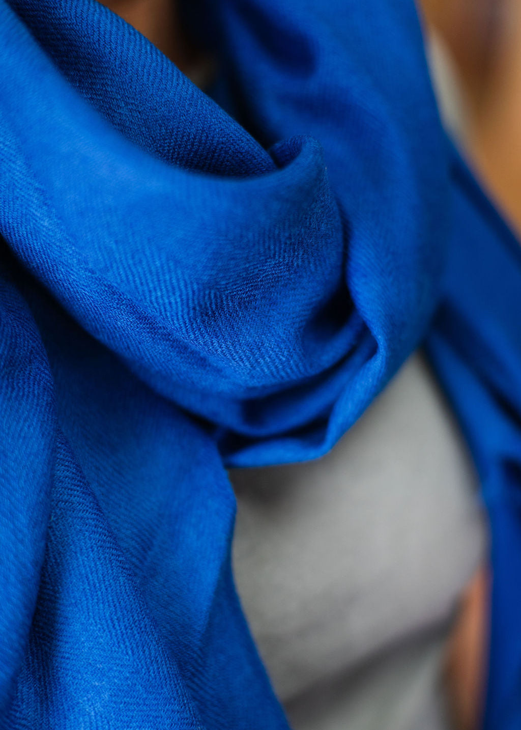 Fine Wool Herringbone Scarf