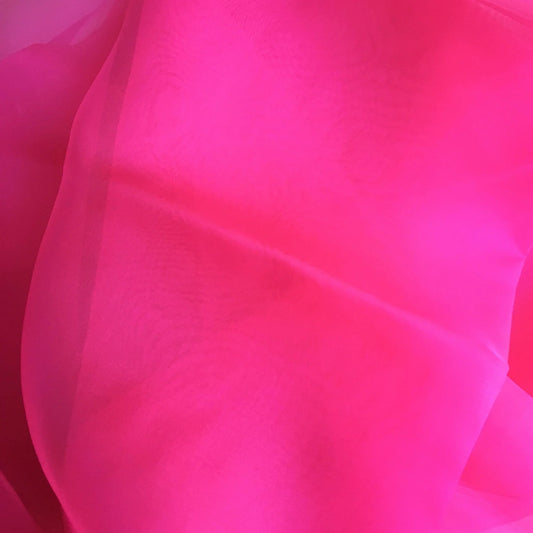 HOT PINK SILK ORGANZA