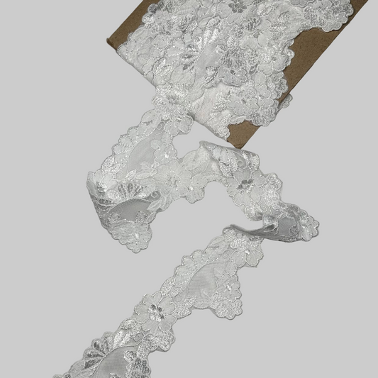 FLORAL TULLE  BRIDAL TRIM