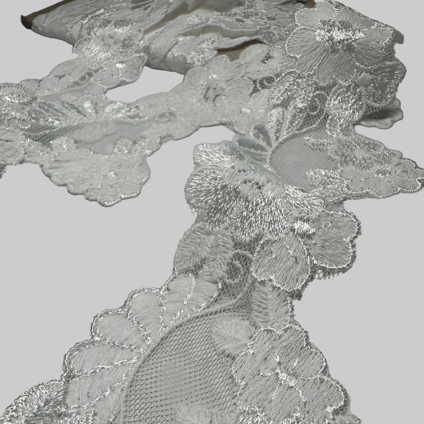 FLORAL TULLE  BRIDAL TRIM