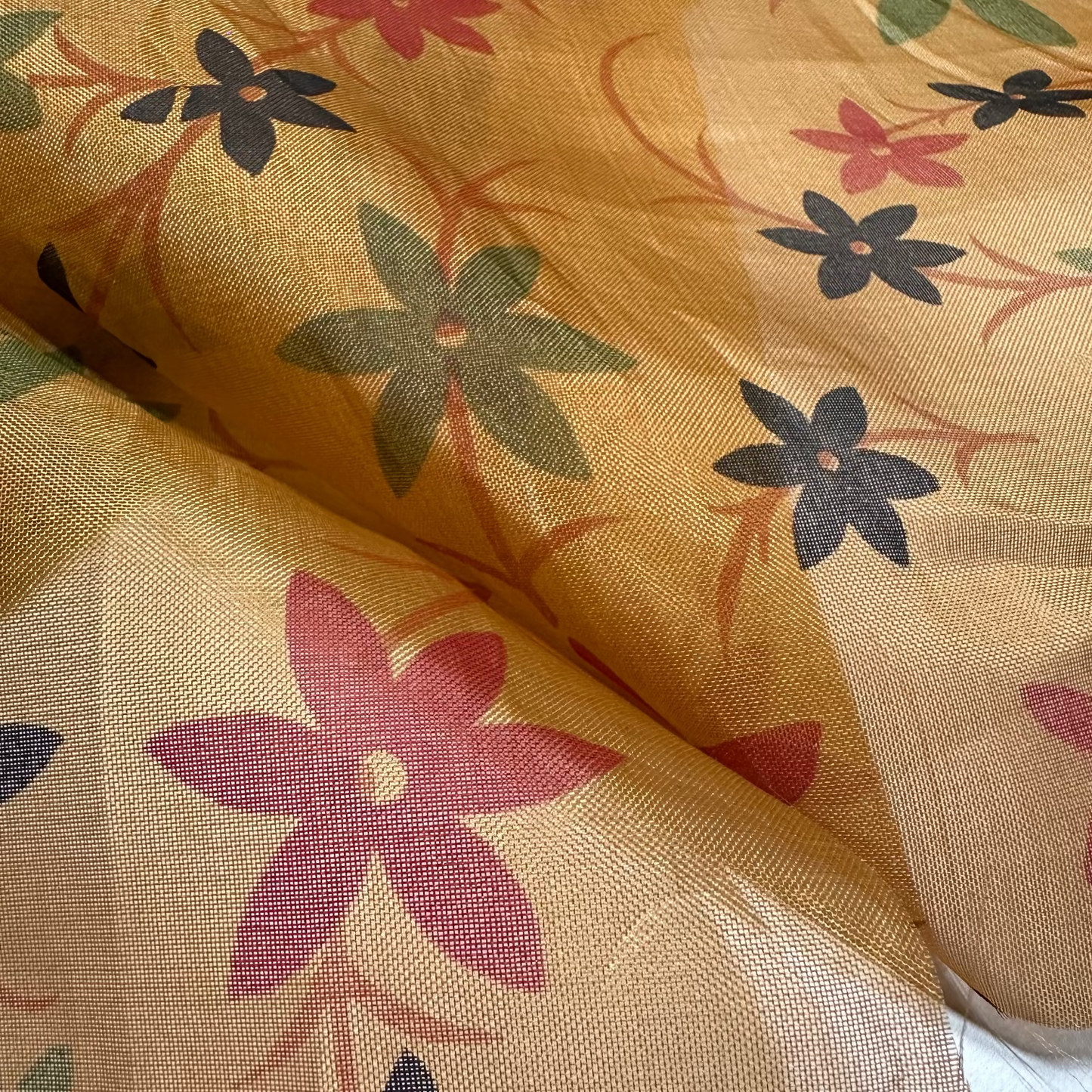 PRINTED SILK ORGANZA