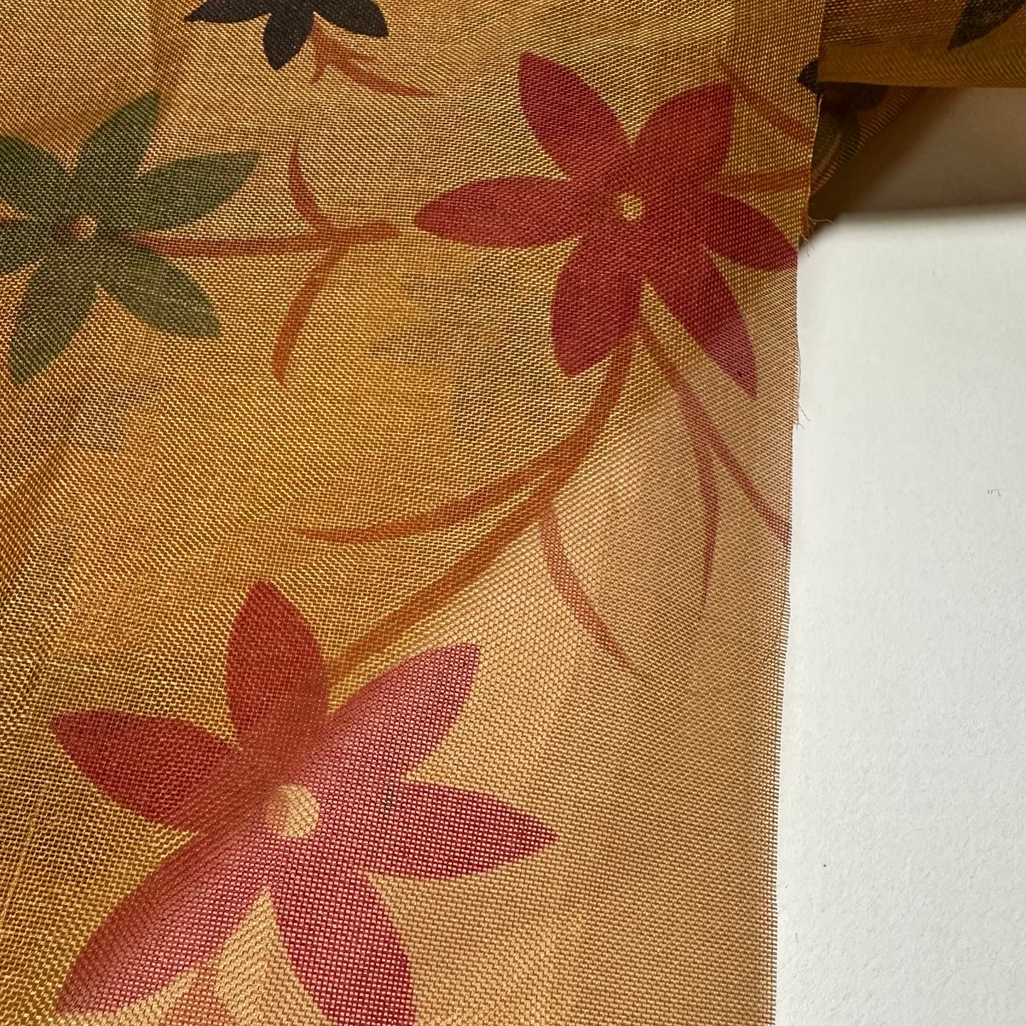 PRINTED SILK ORGANZA