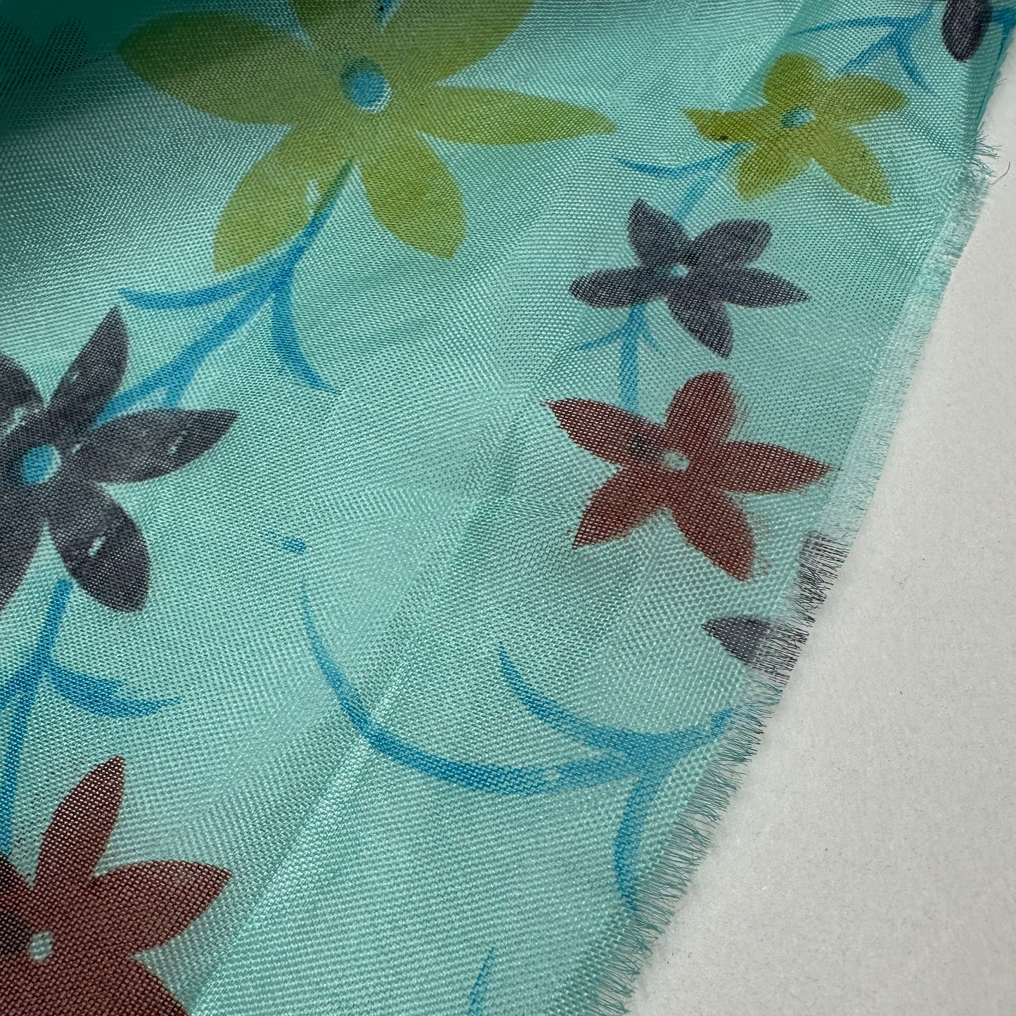 PRINTED SILK ORGANZA