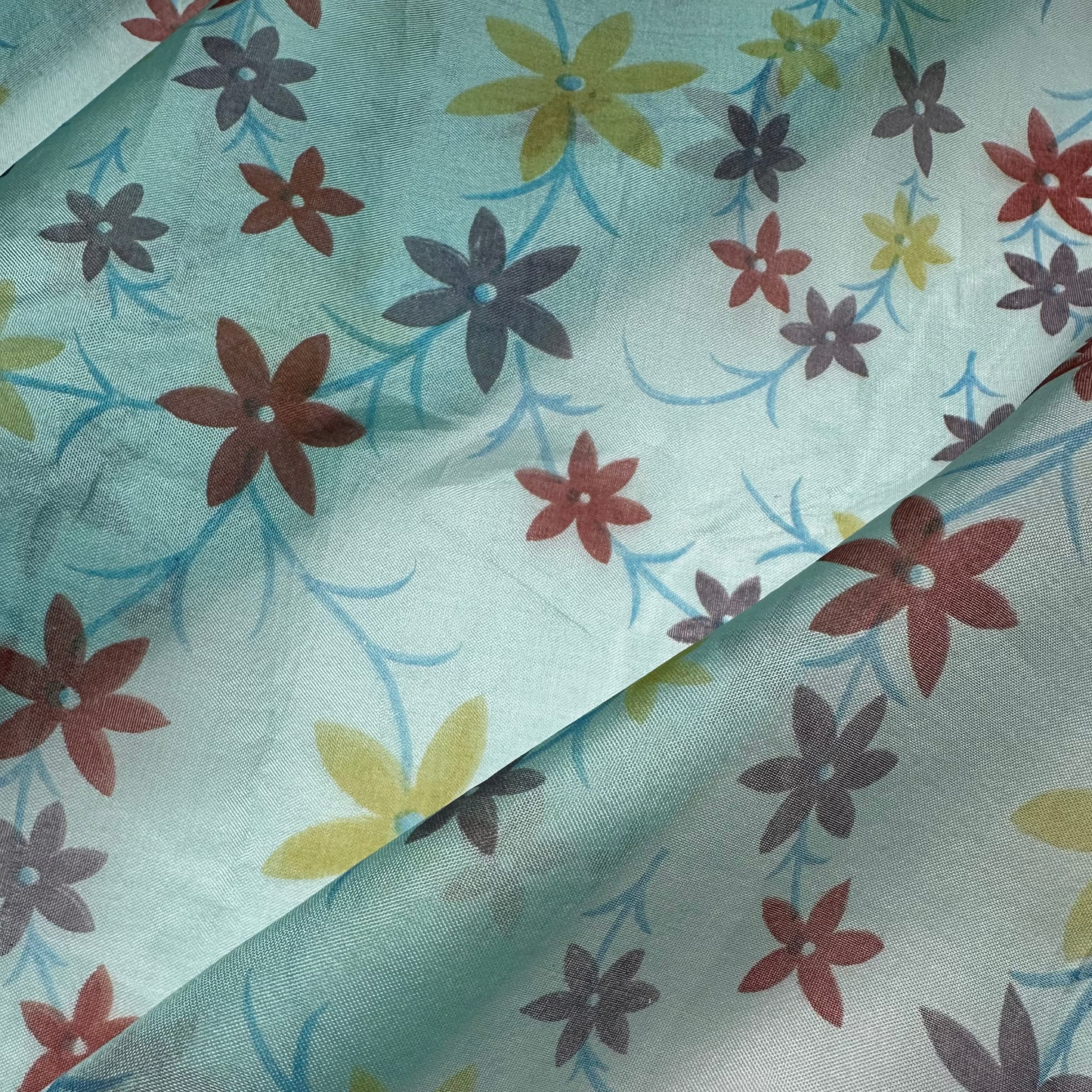 PRINTED SILK ORGANZA