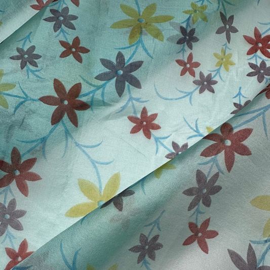 PRINTED SILK ORGANZA