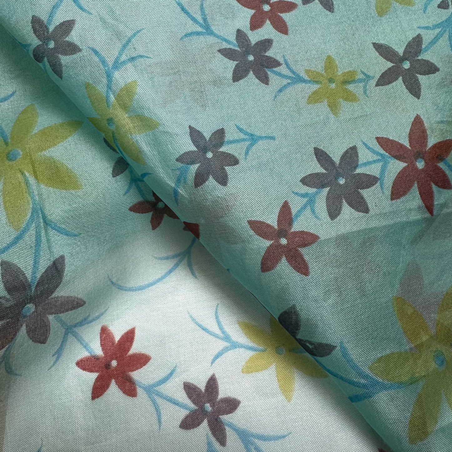 PRINTED SILK ORGANZA