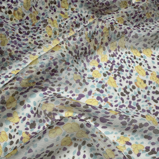 SPOT SILK CHIFFON