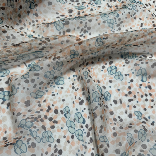 SPOT SILK CHIFFON