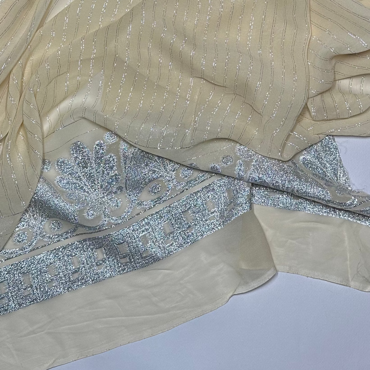 EMBROIDERED LUREX GEORGETTE