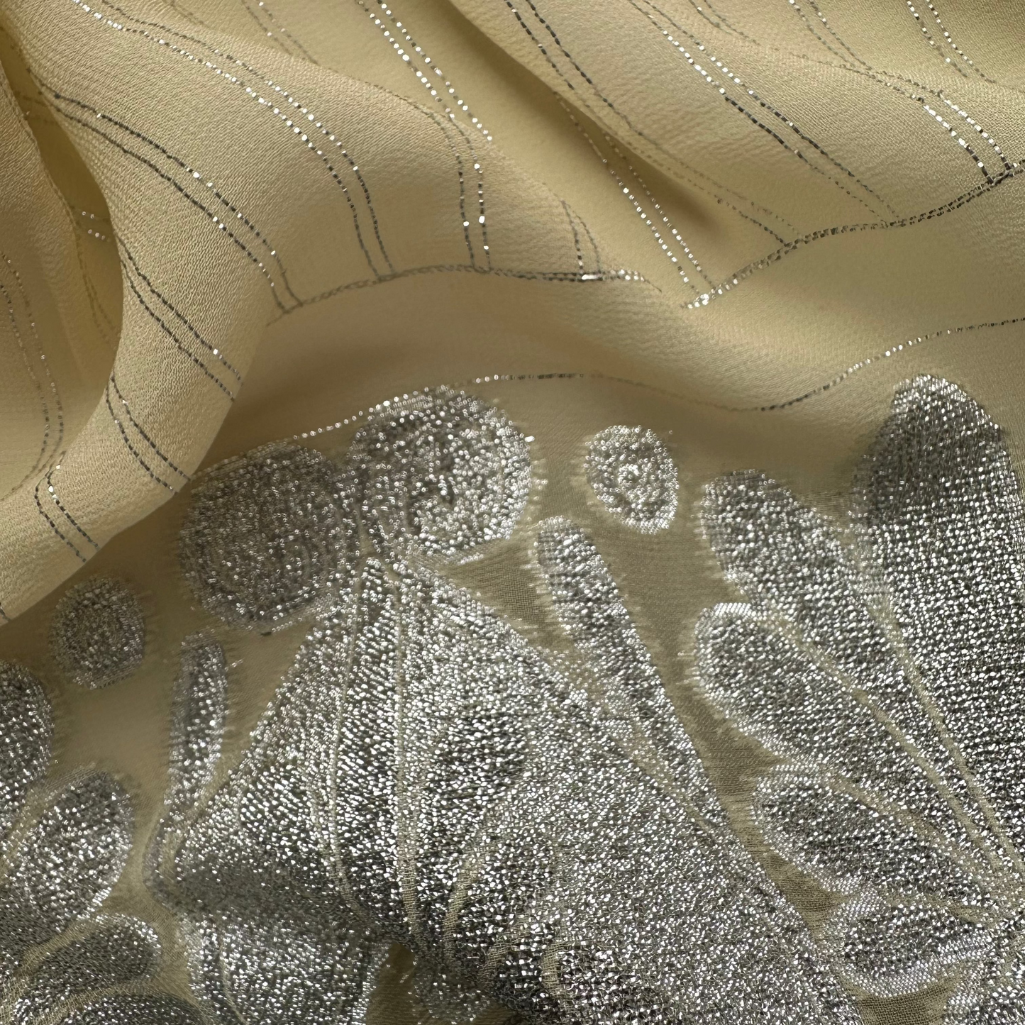 EMBROIDERED LUREX GEORGETTE