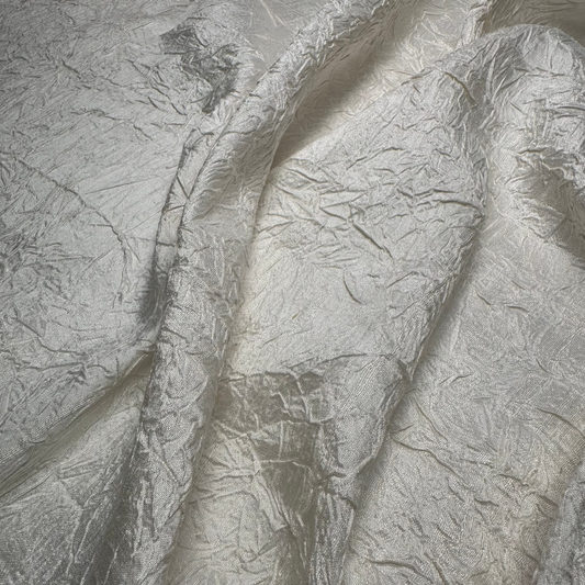 IVORY CRUSHED SILK