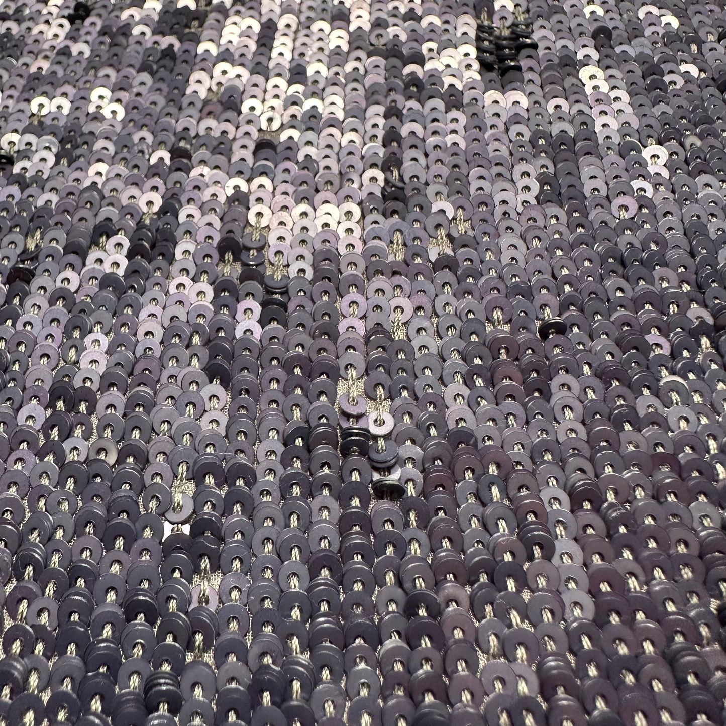 DENIM SEQUINNED GEORGETTE REMNANT