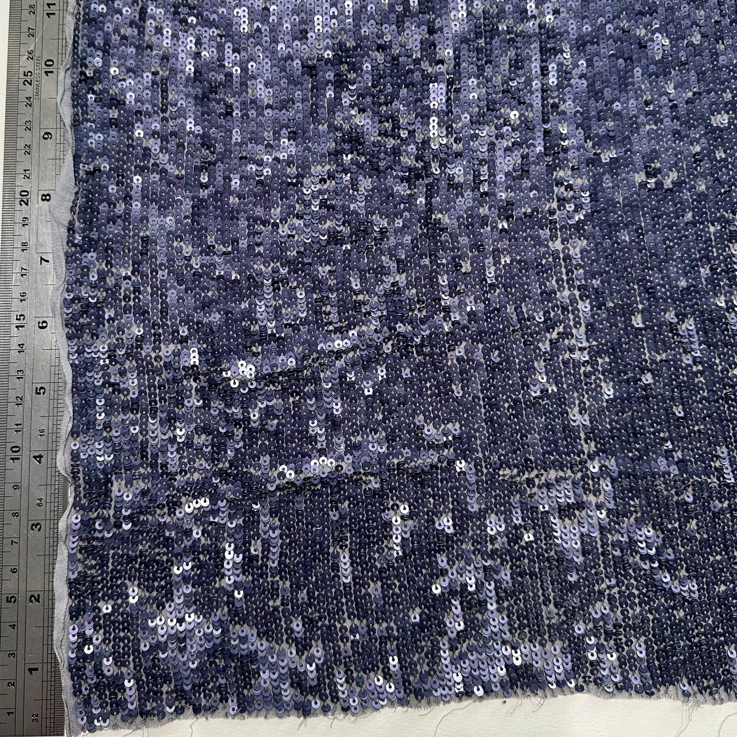 DENIM SEQUINNED GEORGETTE REMNANT