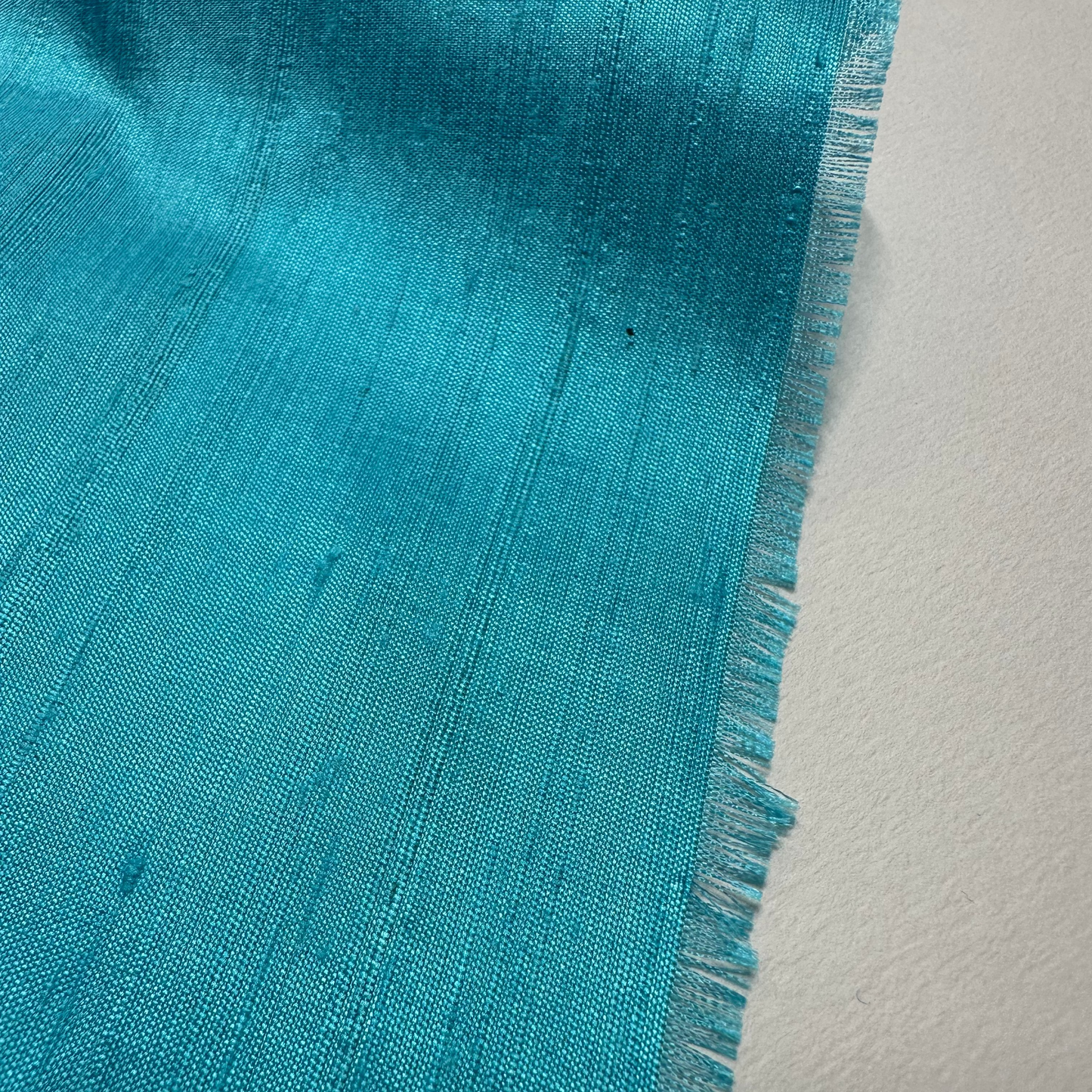 AQUAMARINE DUPION SILK REMNANT
