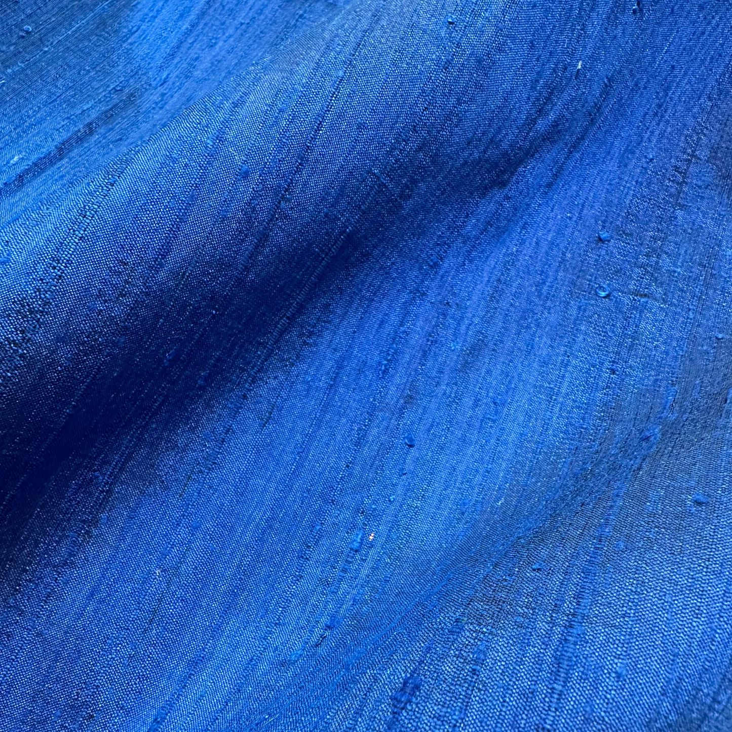 COBALT DUPION SILK