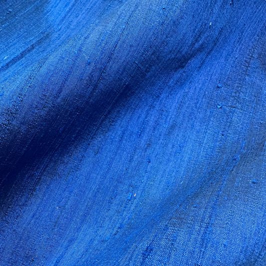 COBALT DUPION SILK