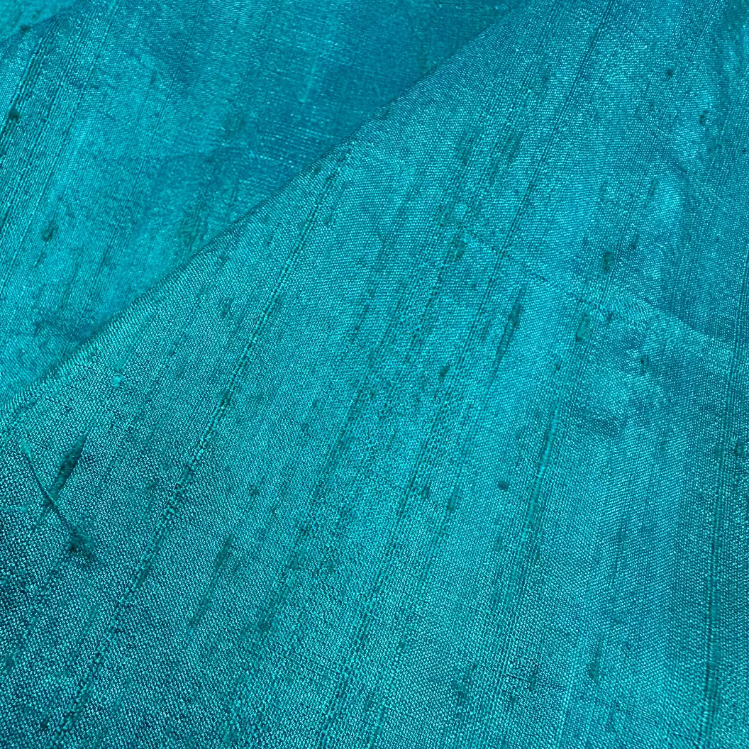 KINGFISHER DUPION SILK