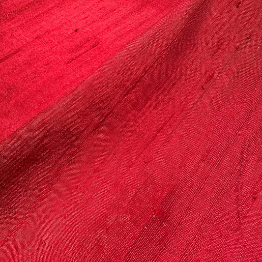 REDCURRANT DUPION SILK REMNANT