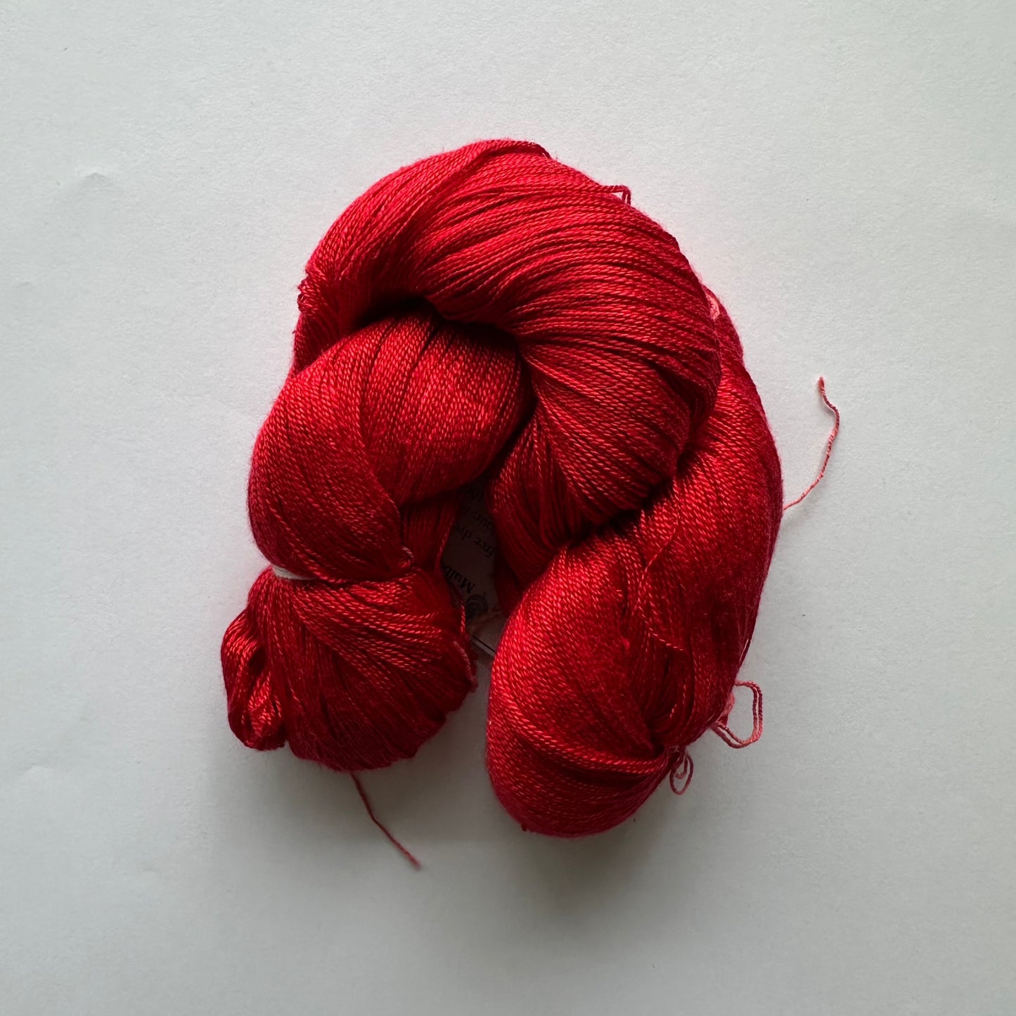 SCARLET MULBERRY SILK YARN