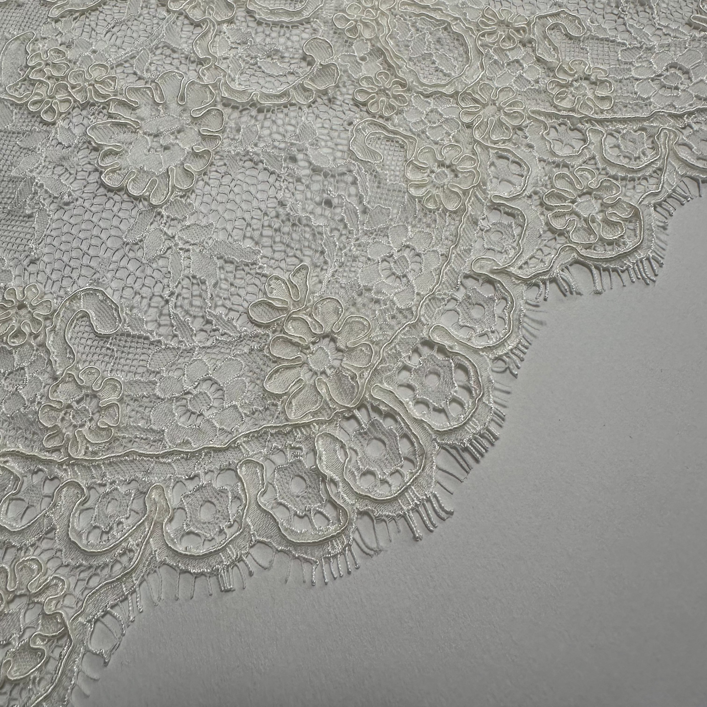 LIMITED EDITION CORDED BRIDAL LACE REMNANT