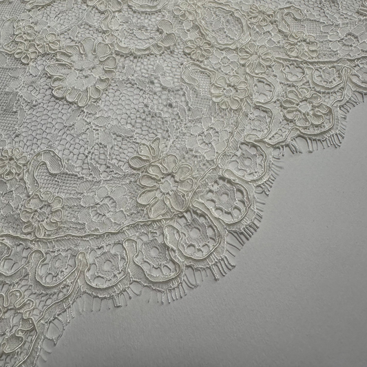 LIMITED EDITION CORDED BRIDAL LACE REMNANT