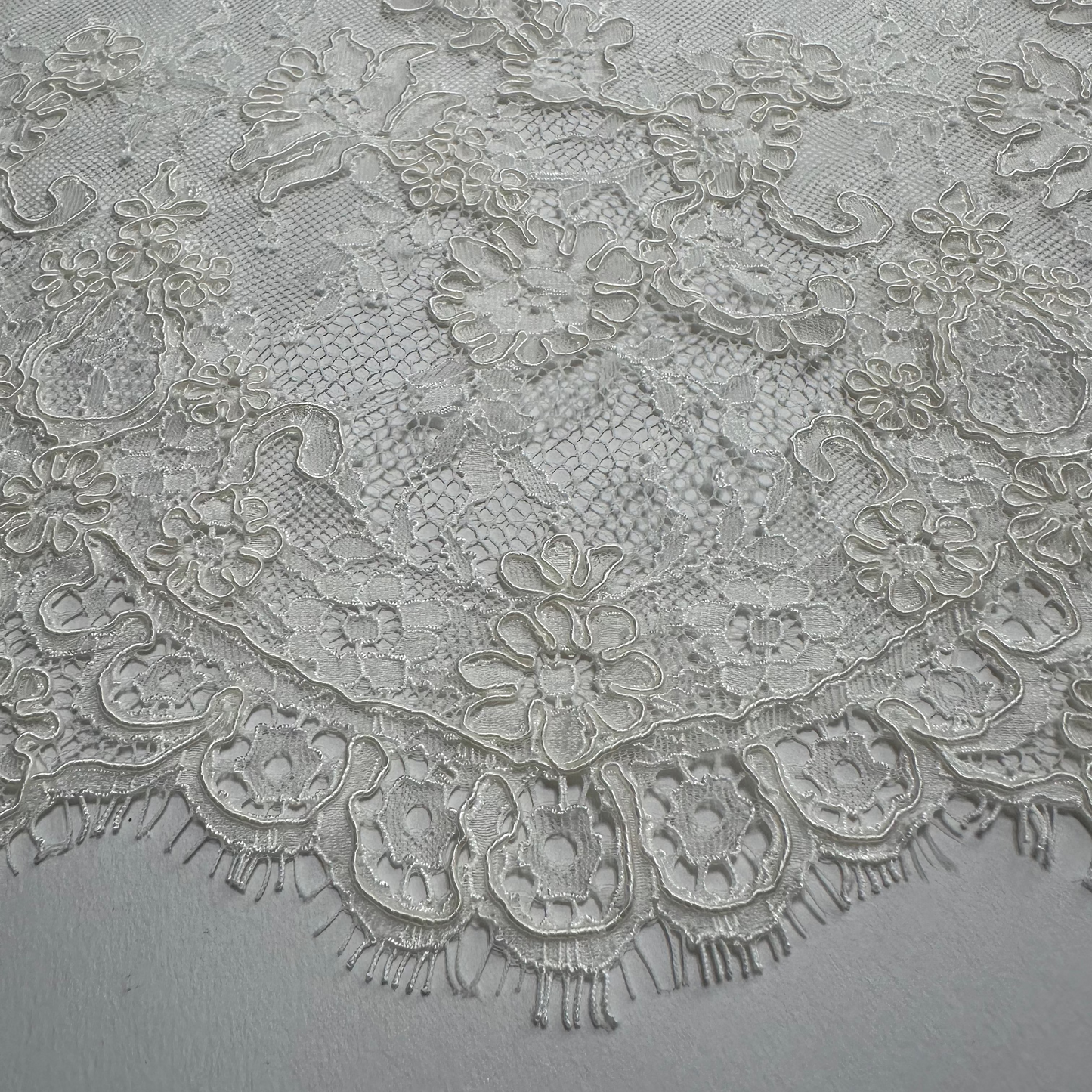 LIMITED EDITION CORDED BRIDAL LACE REMNANT