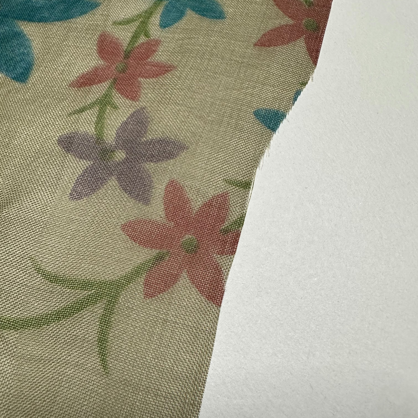 PRINTED SILK ORGANZA