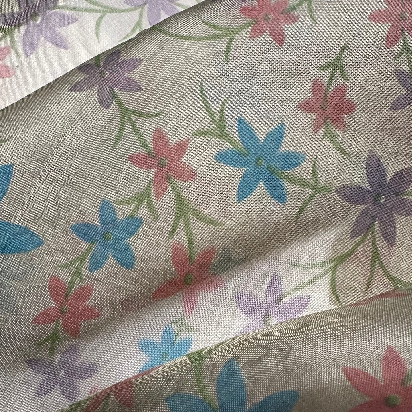 PRINTED SILK ORGANZA