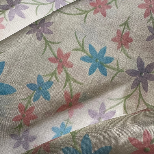 PRINTED SILK ORGANZA