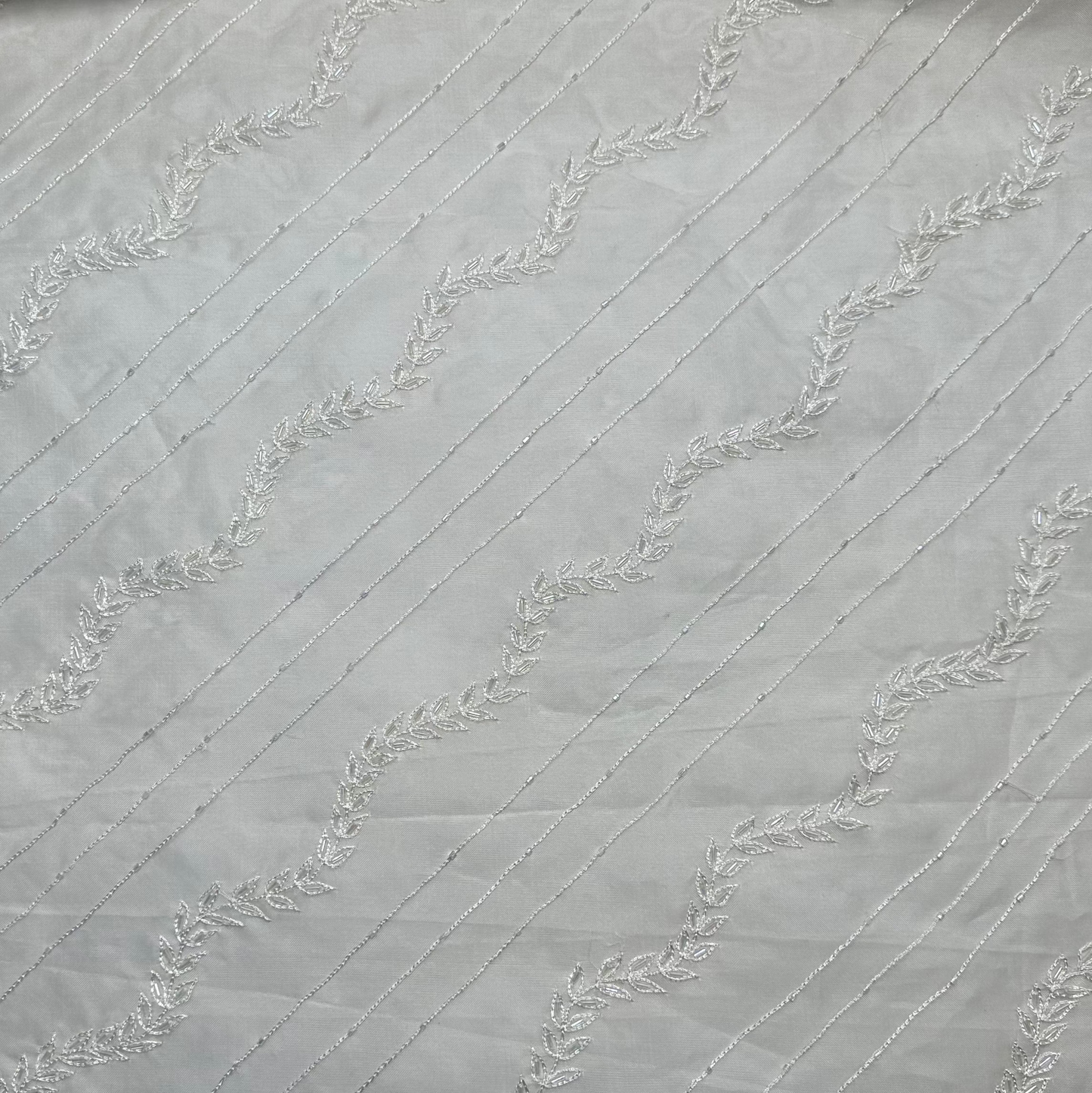EMBROIDERED SILK ORGANZA