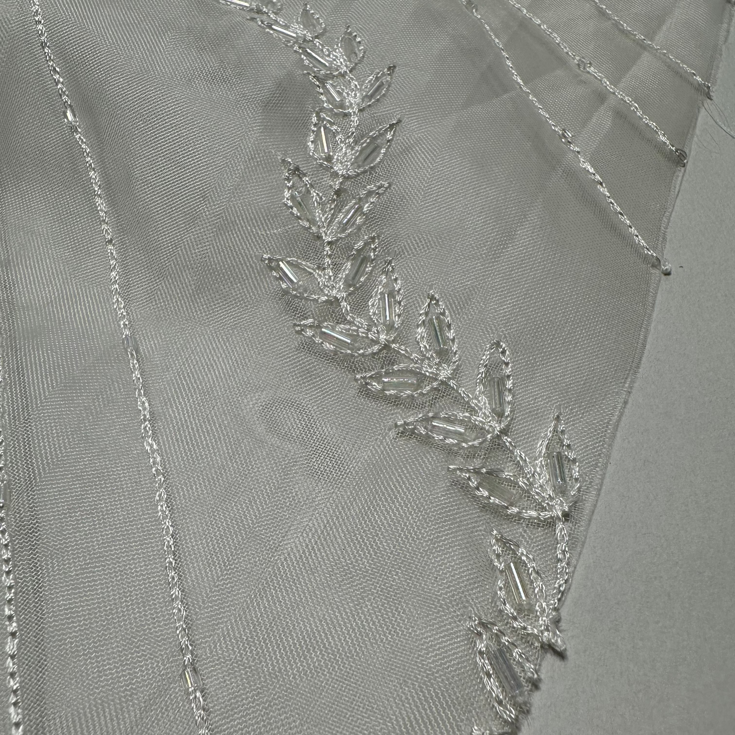 EMBROIDERED SILK ORGANZA