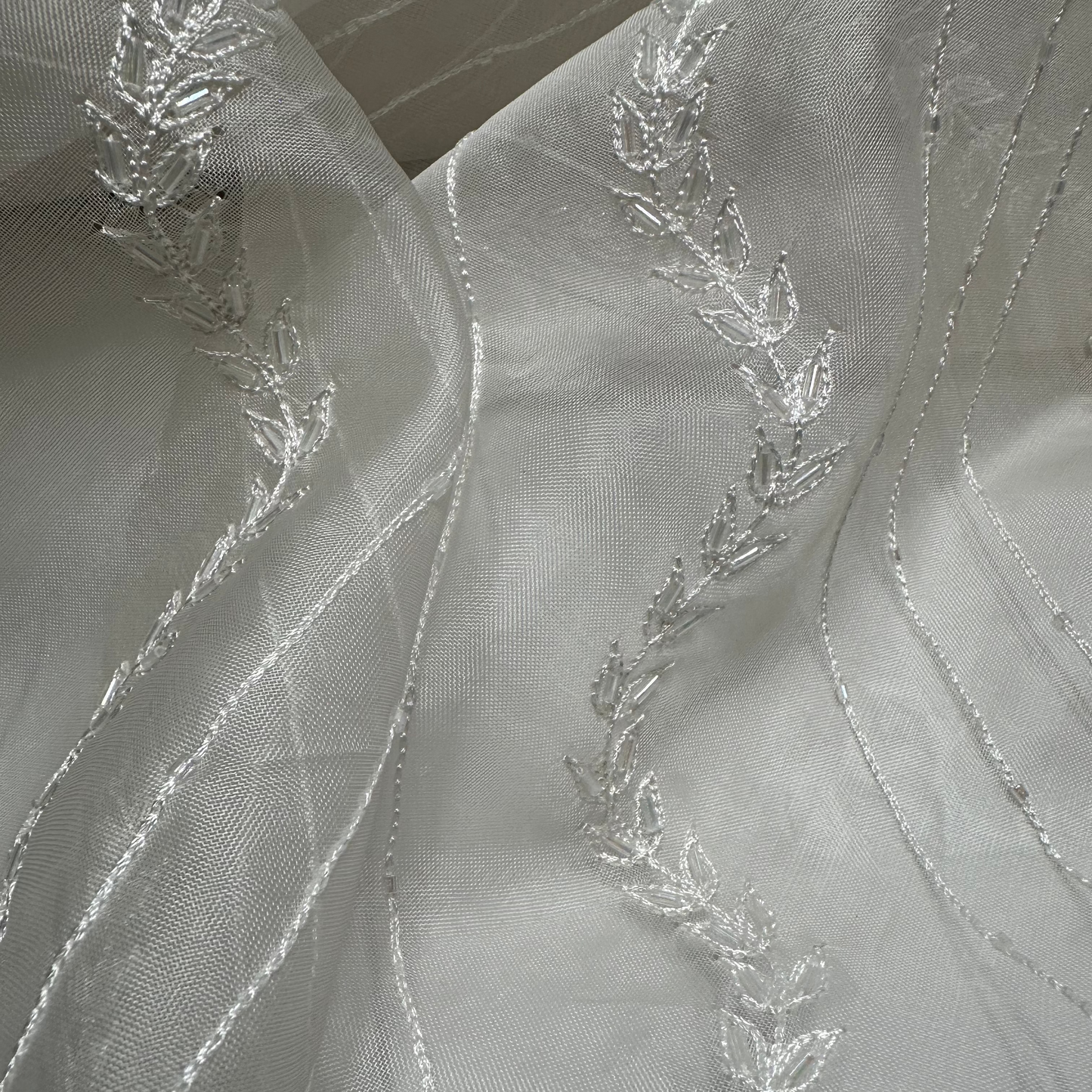EMBROIDERED SILK ORGANZA