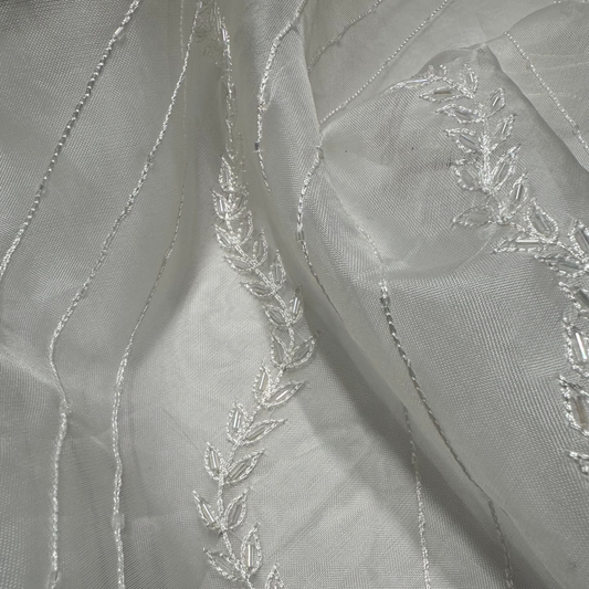 EMBROIDERED SILK ORGANZA