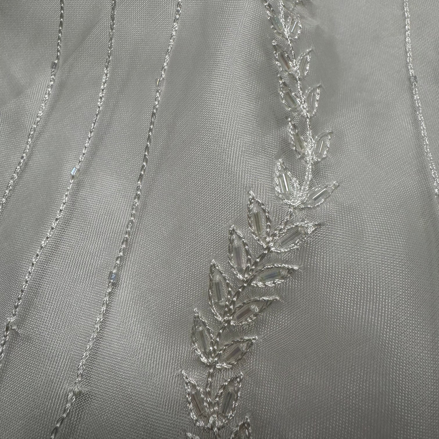 EMBROIDERED SILK ORGANZA