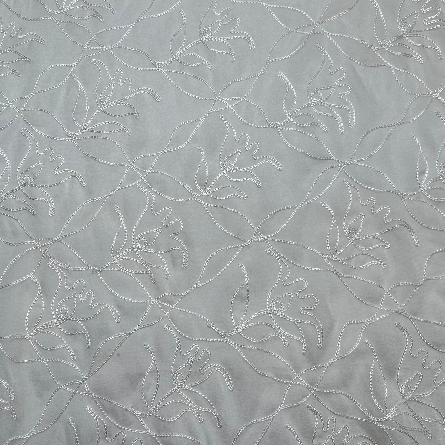 EMBROIDERED SILK GEORGETTE