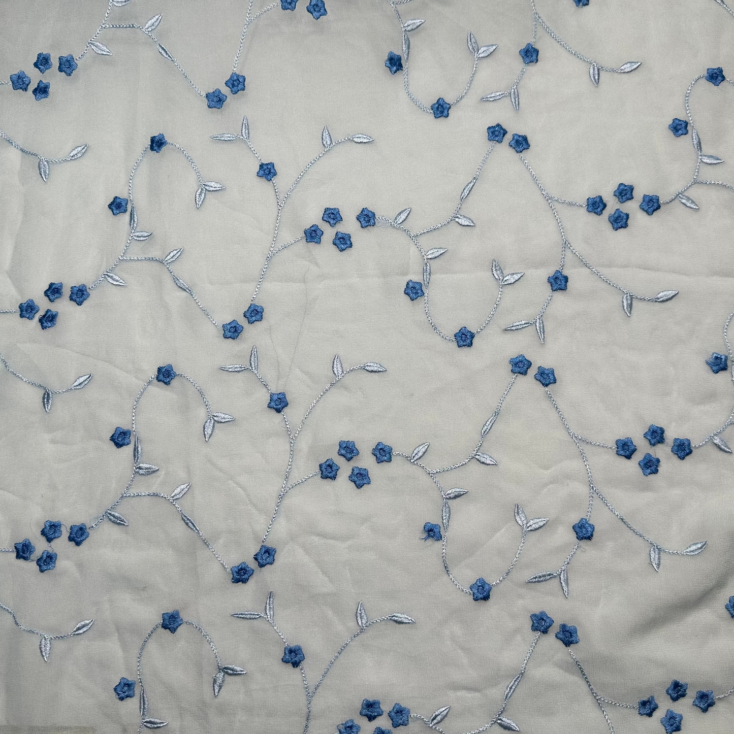 EMBROIDERED SILK GEORGETTE