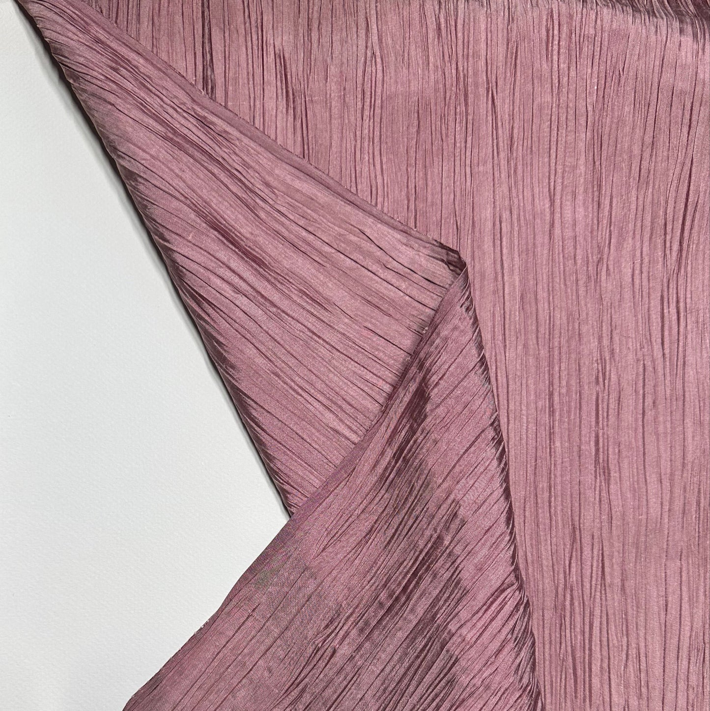 DUSKY ROSE PLEATED SILK