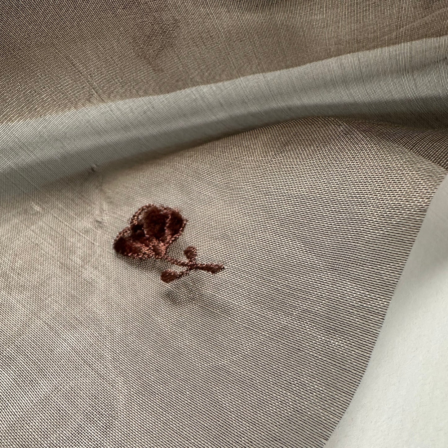 EMBROIDERED SILK ORGANZA