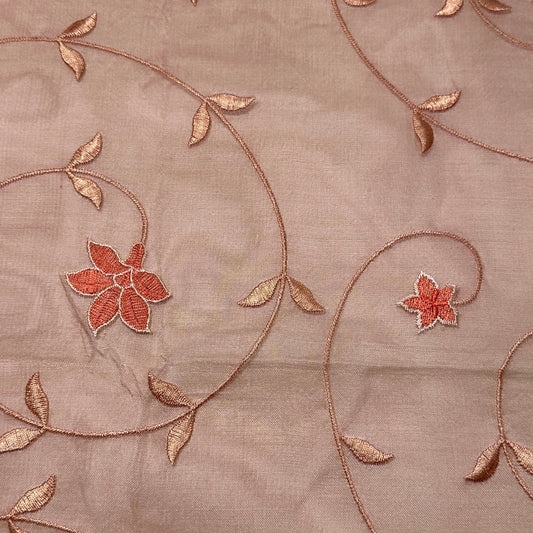 EMBROIDERED SILK ORGANZA