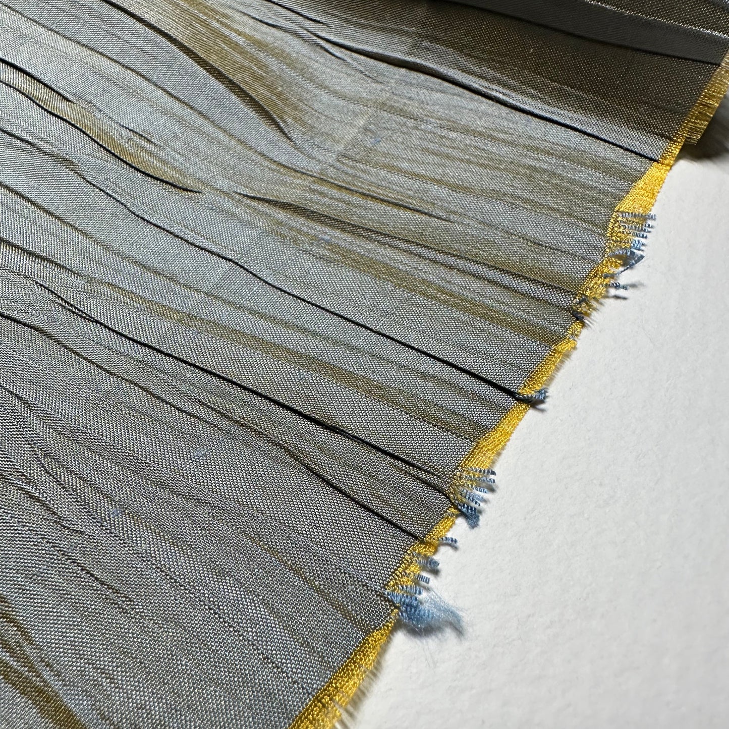 MIST PLEATED SILK REMNANT