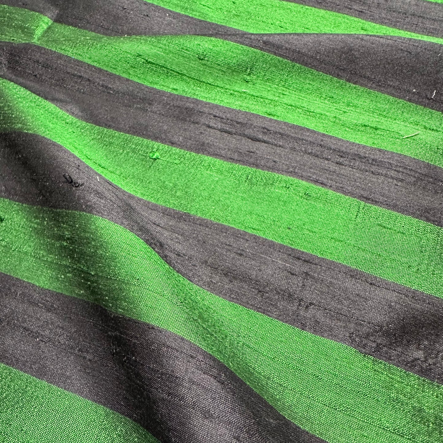 FERN STRIPE DUPION SILK