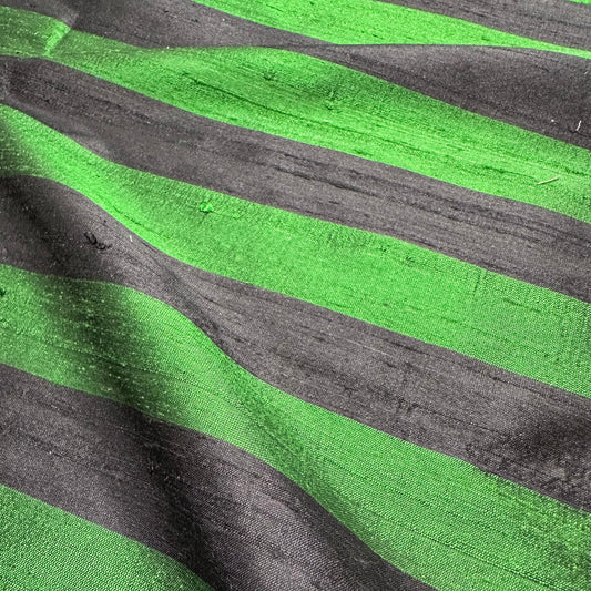 FERN STRIPE DUPION SILK