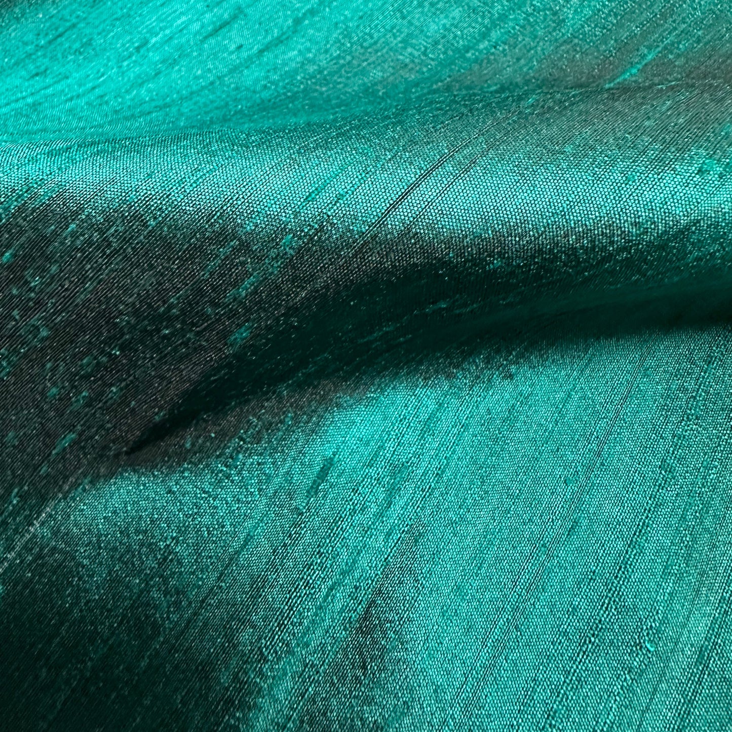 HIGHLANDS GREEN DUPION SILK