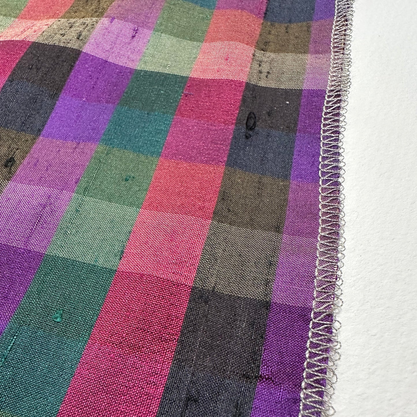 CHECKED POWERLOOM SILK