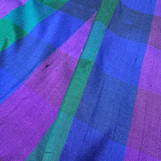 METRO CHECK POWERLOOM SILK