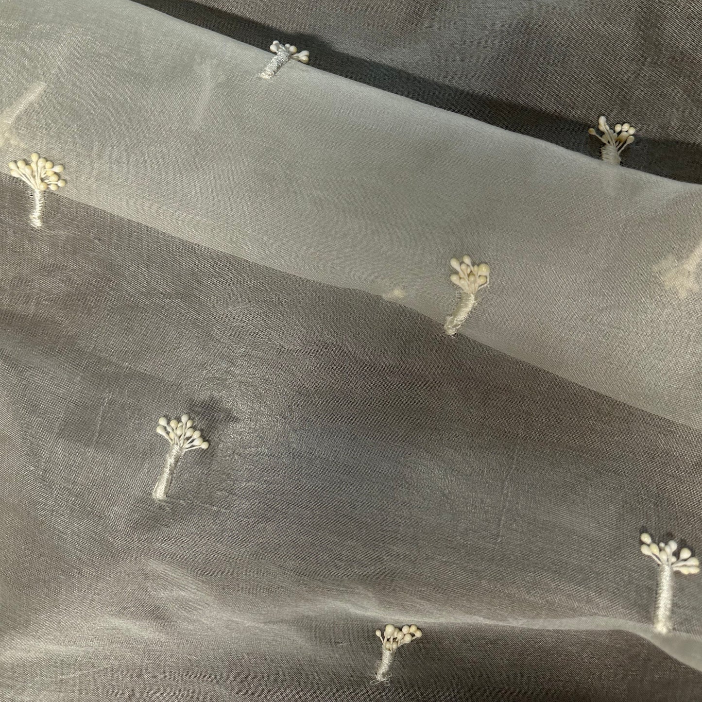 EMBROIDERED SILK ORGANZA