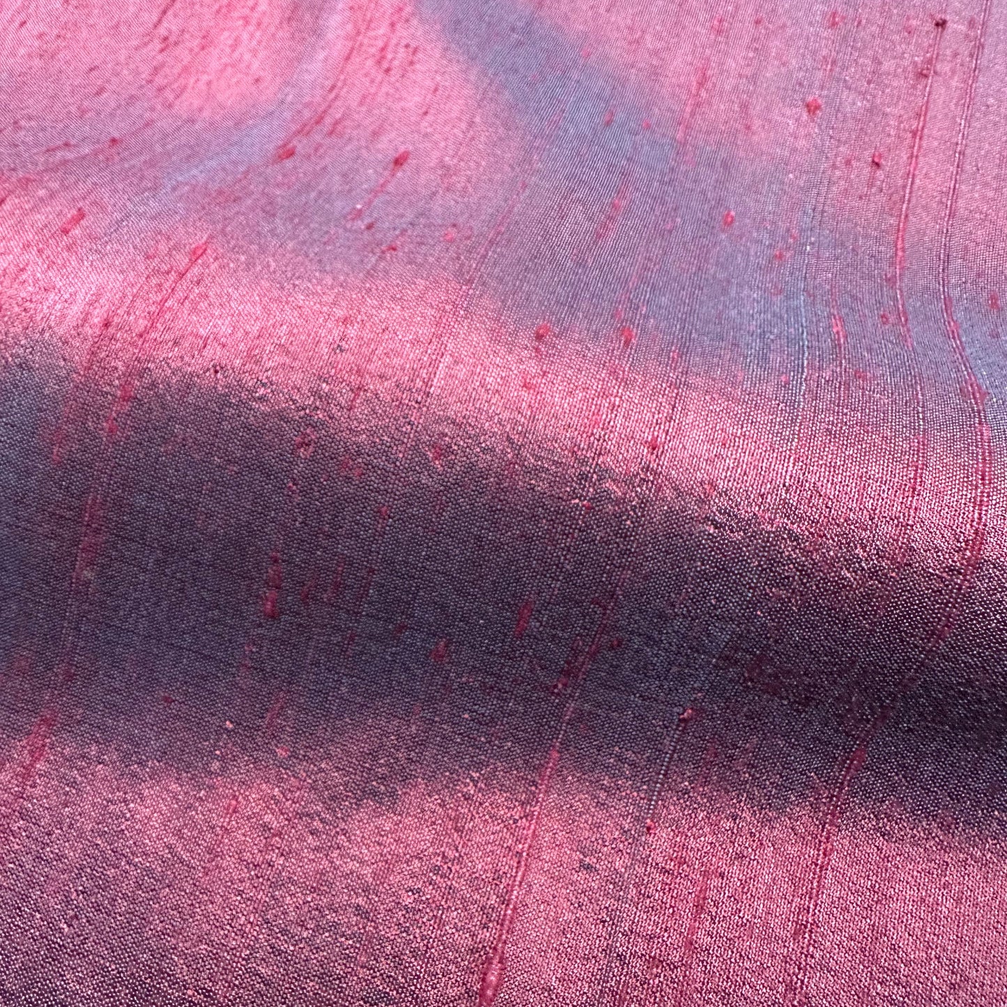 AUBERGINE DUPION SILK